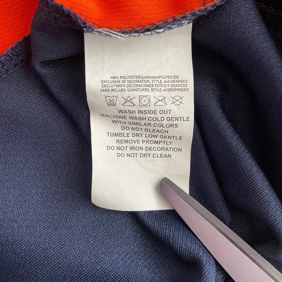 MLB Genuine Merchandise Mens TX3 Cool Detroit Tigers T-Shirt Sz XL Blue Orange - Picture 10 of 10